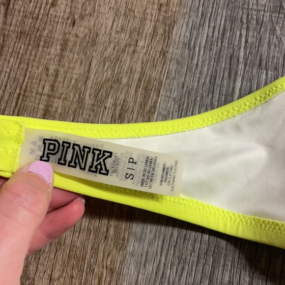 Neon Yellow Bathing Suit Top - Picture 3 of 3